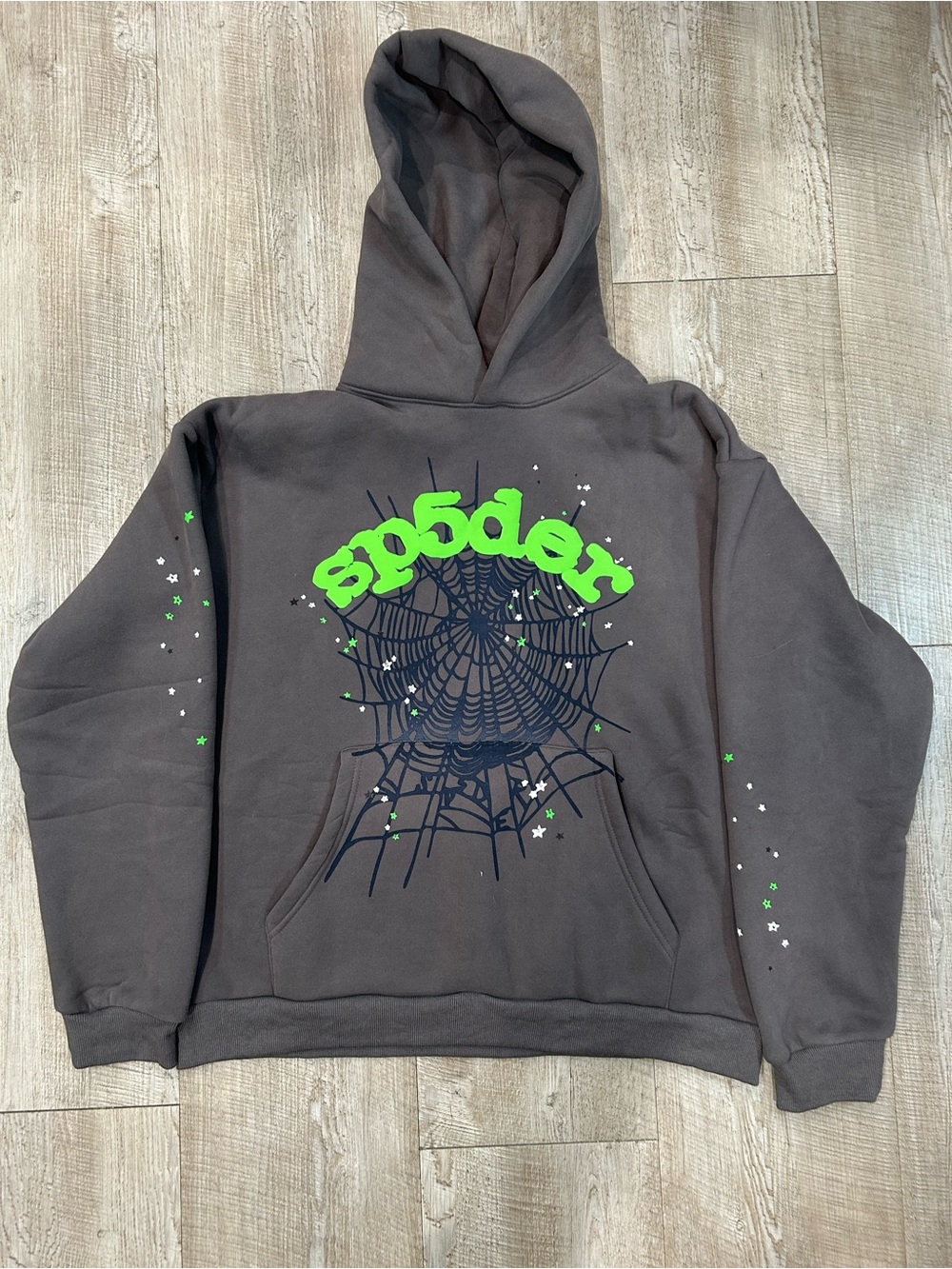Sp5der Gray Hoodie
